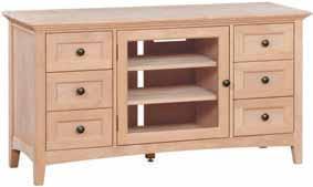 Media Consoles entertainment systems. Made from solid American such as English dovetail drawers, mortise and tenon stability. Full extension metal ball bearing drawer " 29-1/2" 18-1/2" 54" hardwoods.