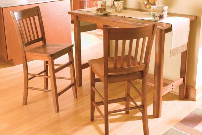 118W Kitchen Island, 177W Hawthorne Counterstools Bistro Counterstool Hawthorne Counterstool 38-1/4" 18-3/4" 17" 24" a handsome addition to any home.