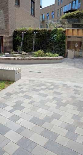 Garden Square and Paragon Way, together with other access ways to dwellings, are characterised by high quality concrete block paving set out in patterns using five
