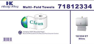 cs's/ 23 lbs. 9-1/4" x 9-1/2 ". 400 towels per/pack 4000-84101759 WHT-MF 10 packs per/case 54 cs's/ 21 lbs.