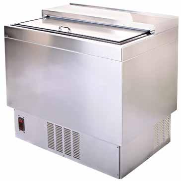 Additional slide top cooler features Additional mug froster features Glastender slide top