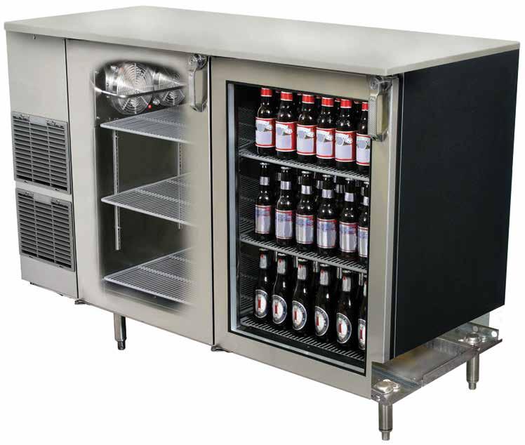 Unrivaled cooler features Innovative end wall refrigeration design