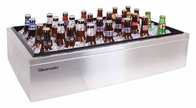 Ice Display and Glass Ice Display Units Ice display units are a great way to merchandise beverages as well as