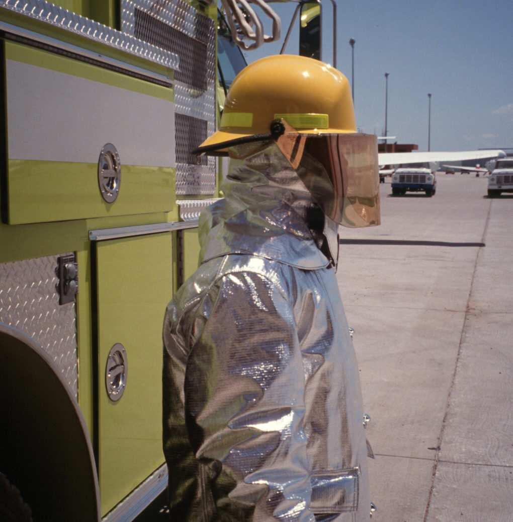 CLOTHING Acceptable head protection includes a proximity protective helmet meeting NFPA 1976 latest edition