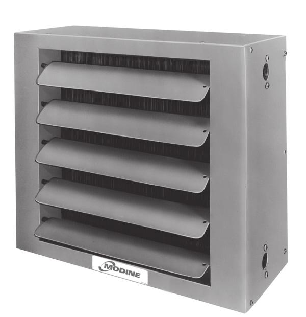 In addition to the features noted on page 2, features that enhance the popularity of the horizontal delivery unit heater are: HSB units have top and bottom supply and return connections.