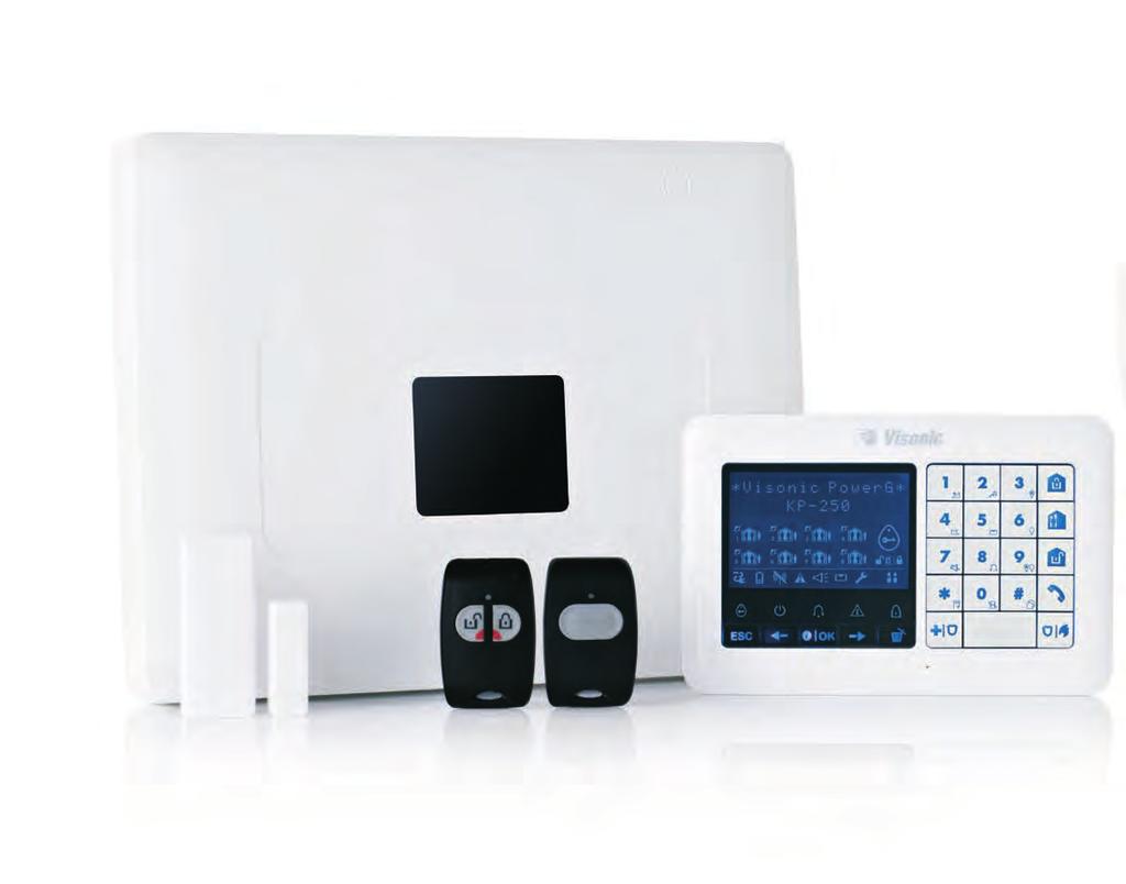 zone enabled two-way wireless panel Fully programmable remote keypad with proximity Broaden your vision with the TOWER CAM and the VisonicGO App with