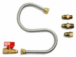 Complete gas hook-up of