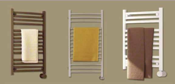 Towel Warmer Finishes A Towel Warmer can stand out like a sculpture or blend in like wallpaper. Quality Towel Warmers come in many popular designer finishes.