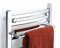 While the additional bars are not heated, the towel is located close enough to the main source of heat that it still picks up some