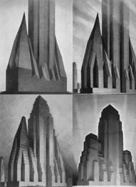 Hugh Ferriss, Study for the Maximum Mass Permitted by