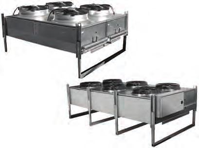 Air-Cooled Condensers 11 264 Ton Overview Section 3 Product Description These air-cooled condensers feature improved energy efficiency and low sound levels sought after by the supermarket and grocery