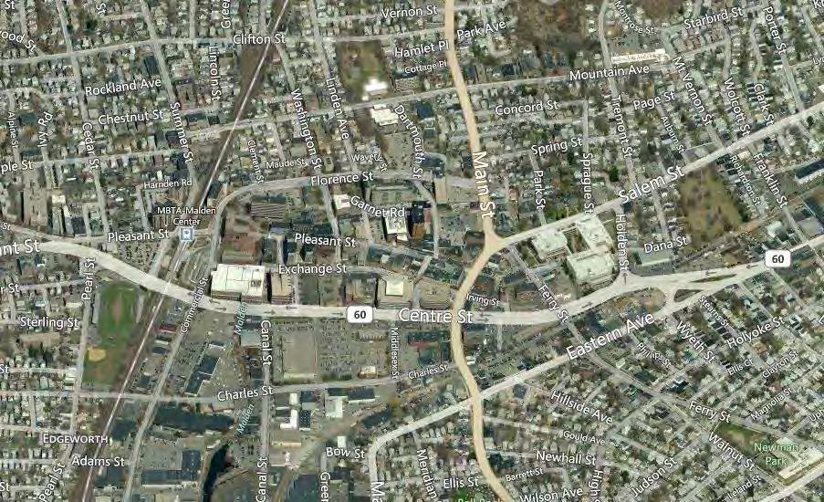 City of Malden Downtown Malden: Downtown Malden is another priority development area located along the Orange Line corridor with direct access via the Malden Center station.