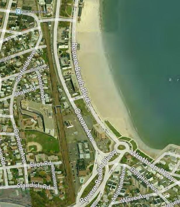 City of Revere Southern Revere Beach District: Also along Revere Beach, the Southern Revere Beach District is located just south of both Parcel H and the Wonderland Blue Line station.