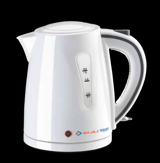 Majesty New KTX 7 Cordless Kettle NEW White colour plastic body Concealed heating element Single function for boiling water Dry boil safe Neon indicator Cordless unit