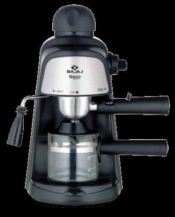 Majesty CEX 11 Steam and Espresso Coffee Maker Makes upto 4 cups of espresso (240 ml) 3.