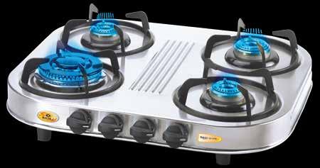 CX 9 SS 3 burner system Stainless steel body Stainless steel drip tray Aluminum pressure die cast
