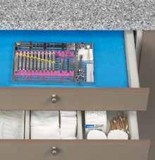 B. Package Strategically located storage drawers help organize supplies and make packaging a quicker, more efficient process.