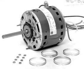 5 1/2 Diameter PSC Furnace Blower Motor Designed for use as direct drive furnace blower motors.