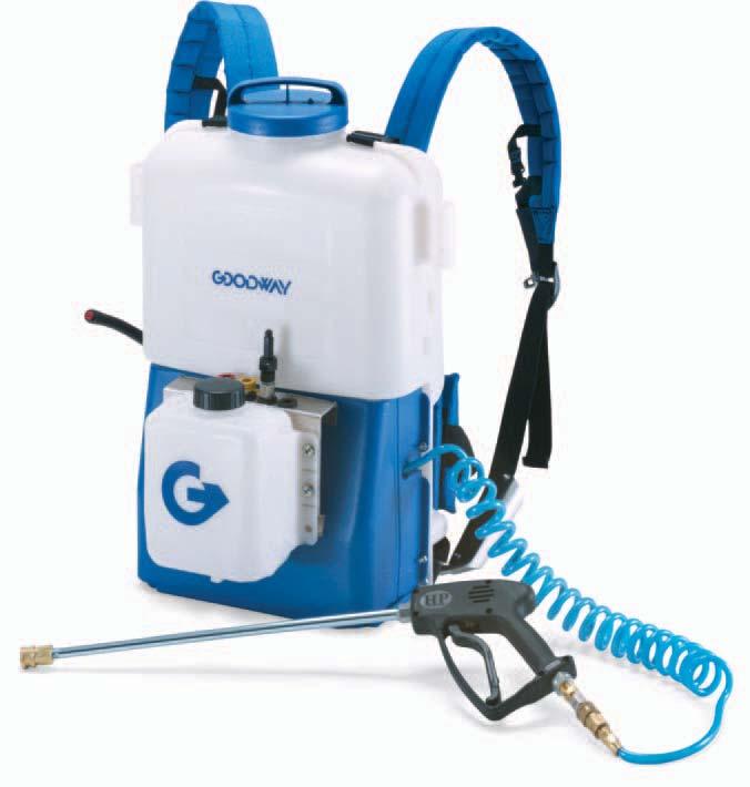 Backpack CoilPro TM Coil Cleaner 2 CC-100 Goodway s CC-100 Backpack CoilPro makes your job easier.