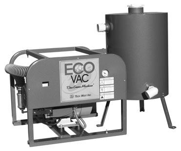 TECH WEST ECOVAC DRY VACUUM PUMP Our EcoVac system provides the advantages of proven technology, durable construction, quiet operation and oil-free performance with the latest in water and