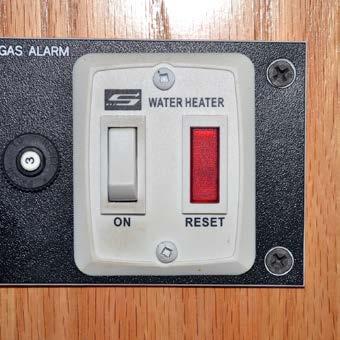 HOT WATER YOUR BOAT IS EQUIPPED WITH A 10-GALLON CAPACITY WATER HEATER. To Start Water Heater Turn on the valve for your propane tank. Turn on the Water PUMP breakers located on the DC panel.
