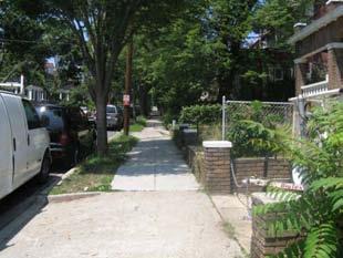 Near Home Play Sidewalk and Tree Lawn provide: - A safe place for active games like chase - A hard surface