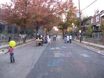 Near Home Play The Street provides: - A community gathering space - A