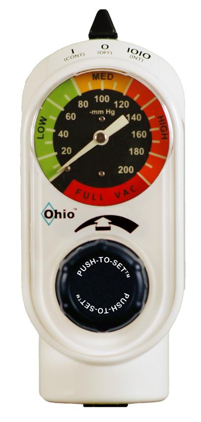 Push-To-Set TM Intermittent Suction Regulators (ISU) (Analog or Digital) 8700-1253-900 Counterclockwise gauge (ISO) 8700-1251-900 Clockwise gauge 8700-1351-900 8700-6353-900 (ISO)