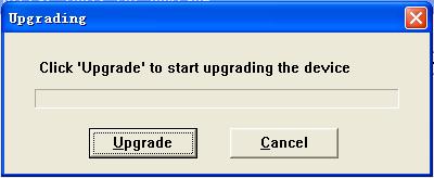 After the device is turned on, the following will display: Click Upgrade to start. If success, the right version number will be displayed on BPAP device screen when every power on.