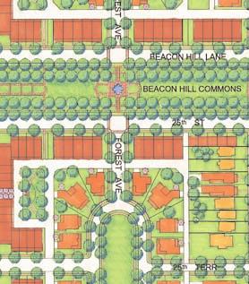 plans A neighborhood is an organization of many components and layers of planning and design.