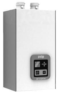 in capacities from 25,000 BTU/hr to 5,000,000 BTU/hr Prestige Condensing Wall Mounted Boiler - 95% AFUE - Energy Star Certified - Fully modulating - Natural gas or