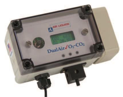Oxygen Carbon Dioxide Monitor Model O2CO2000 This unique and compact dual monitor from Air Liquide is ideal for the continuous monitoring of both O2 and CO2 gases simultaneously to alert and protect