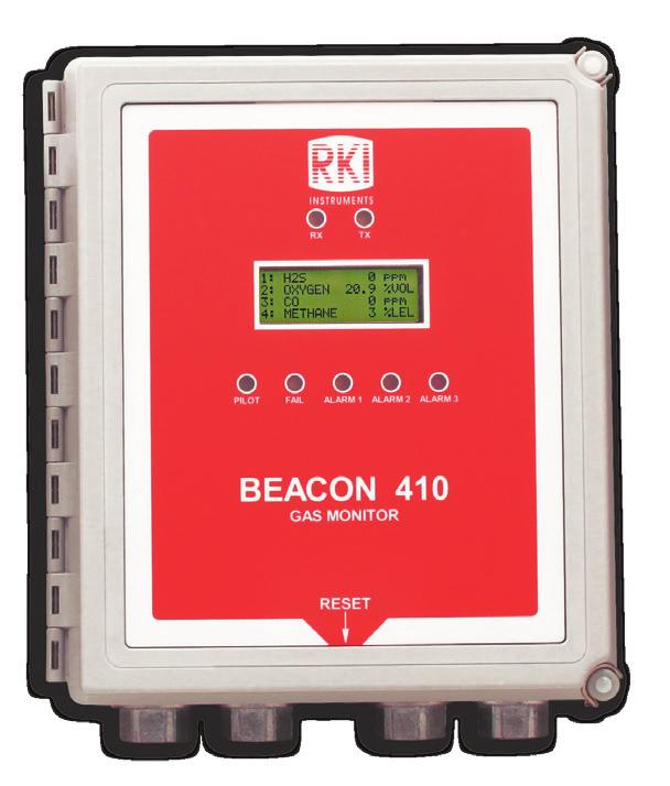 Four Channel Wall Mount Controller Beacon 410 The Beacon 410 from Air Liquide is a highly configurable, microprocessor-based, flexible and easy-to-use four channel gas monitor.