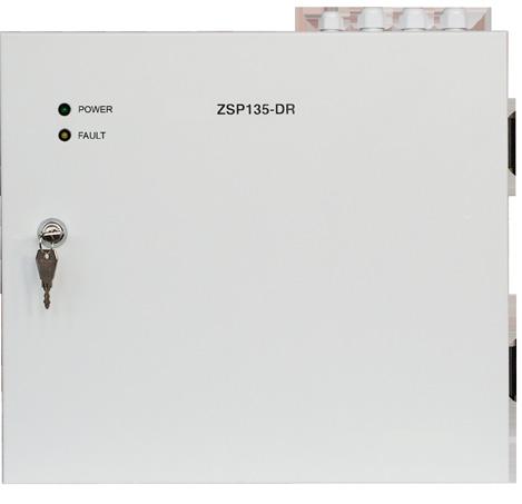 Smart Power 27V PSU (ZSP135-DR) The ZSP135-DR power system is used for supplying the uninterruptible 24V voltage to various fire protection devices.