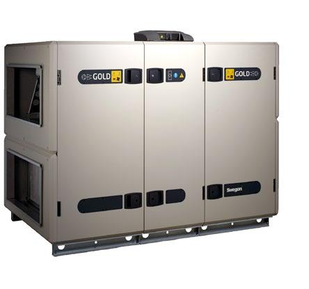 Sub-system example Air handling unit GOLD GOLD is the name of a series of complete air handling units for comfort ventilation in several sizes for airflows up to approximately 14 m 3 /s (50,400 m 3