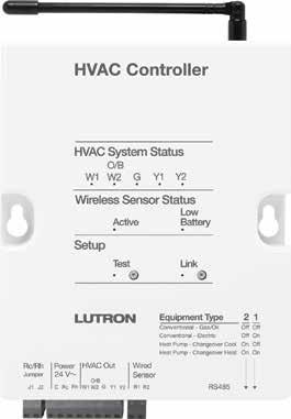 It detects temperature and transmits that information to the HVAC controller.