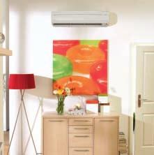 FTKS-F / RKS-F Wall Mounted Unit Flat front panel: its stylish appearance blends easily within any interior décor and is ore easy to clean.