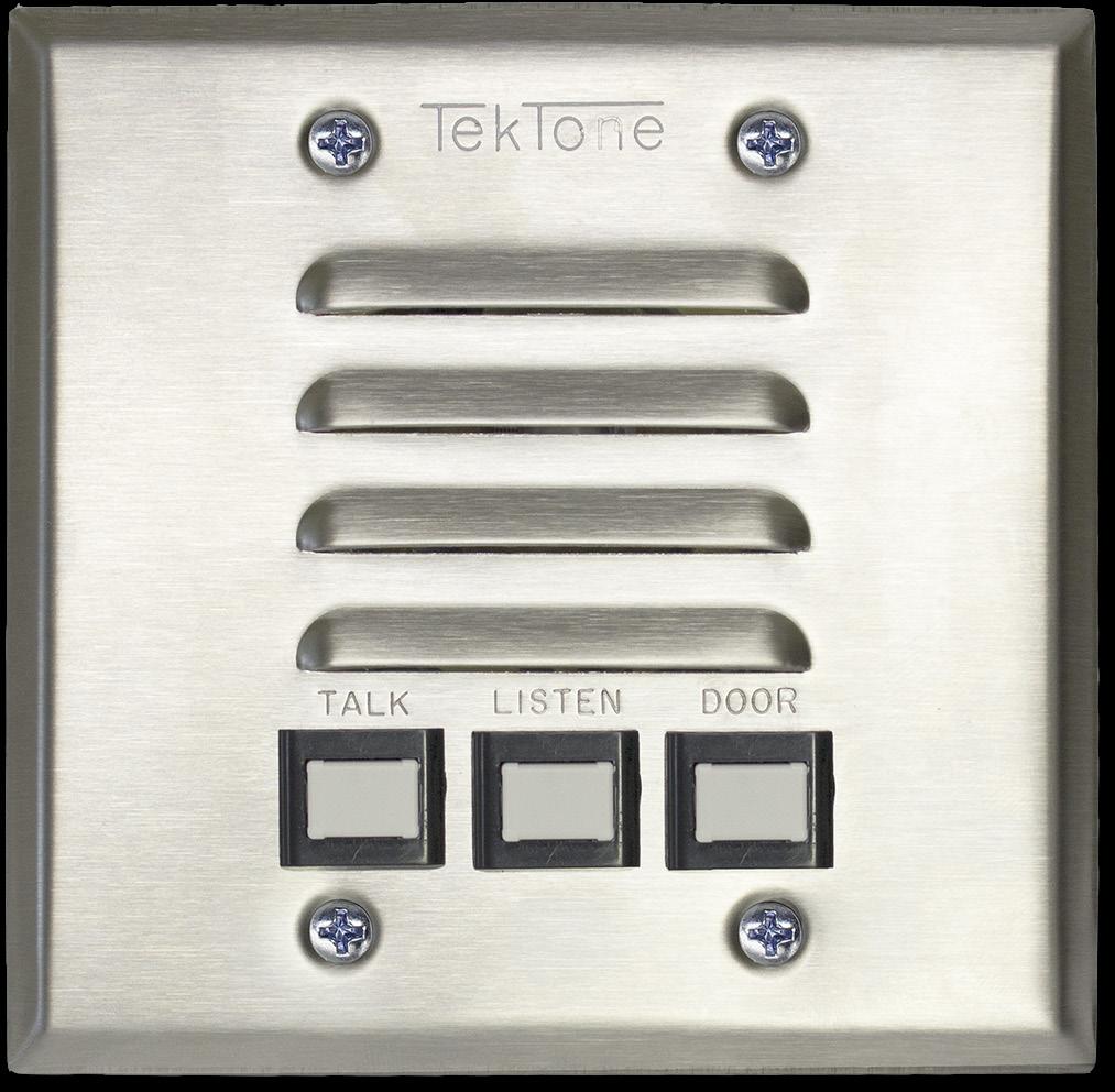 IR207B 4-Wire Apartment Station IL183 Specification Sheet Tek-ENTRY Apartment Entry Systems Rev.