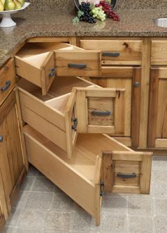 However, they push cabinets down, which eliminates the use of valuable available space.