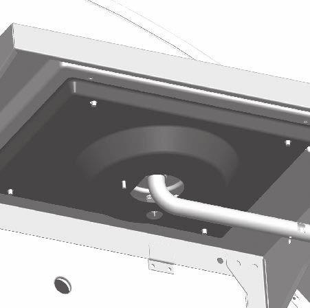 B.Make sure burner tube engages sideburner valve, shown C.