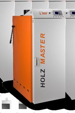 WOOD-FIRED BOILERS HOLZ MASTER thermal efficiency 90,7% ceramic burner The