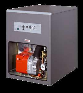Life-enhancing heat CAPRI R range includes twelve models of floor-standing, oil fired, CH only boilers, heat outputs from 24 to 43 kw, open chamber version (RTF) or sealed chamber version (RTFD),
