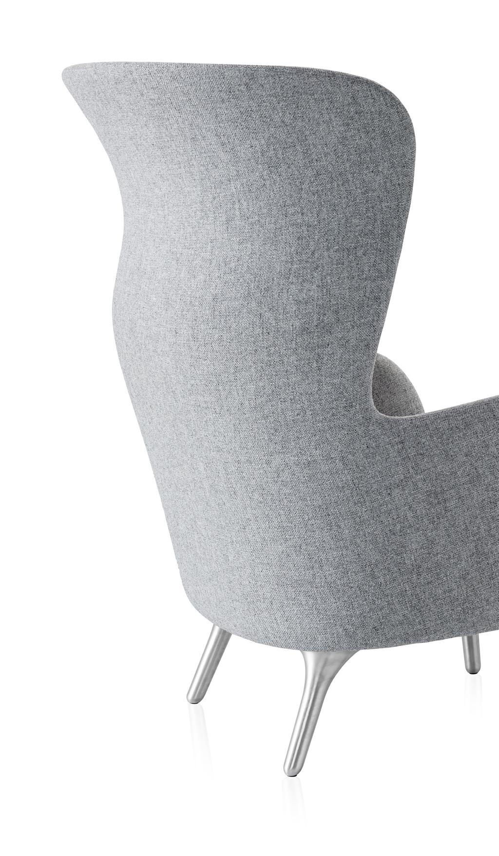 UPHOLSTERY Ro is presented in 9 unique designer colours all with a shade of grey to fit all interior To make the chair vivid and more inviting the colours are always a mix of two fabrics; one fabric