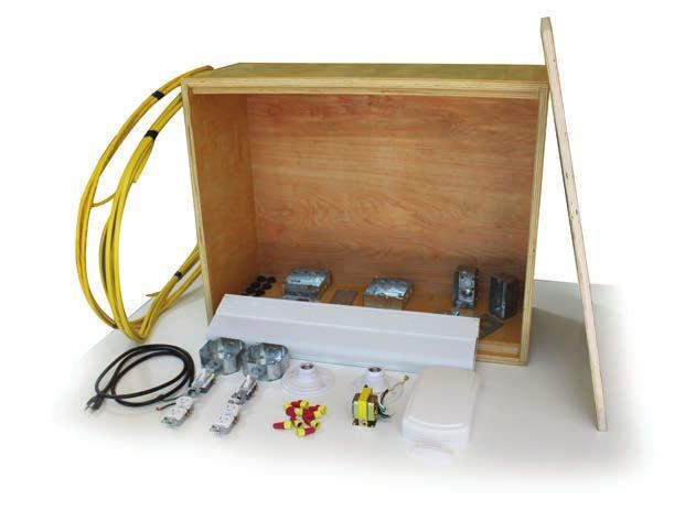 MODEL TUE-100 ELECTRONIC WIRING SKILL PACKAGE EDUCATIONAL TRAINING UNIT RESIDENTIAL WIRING TRAINERS Contains test equipment necessary for performing basic electrical wiring for residential