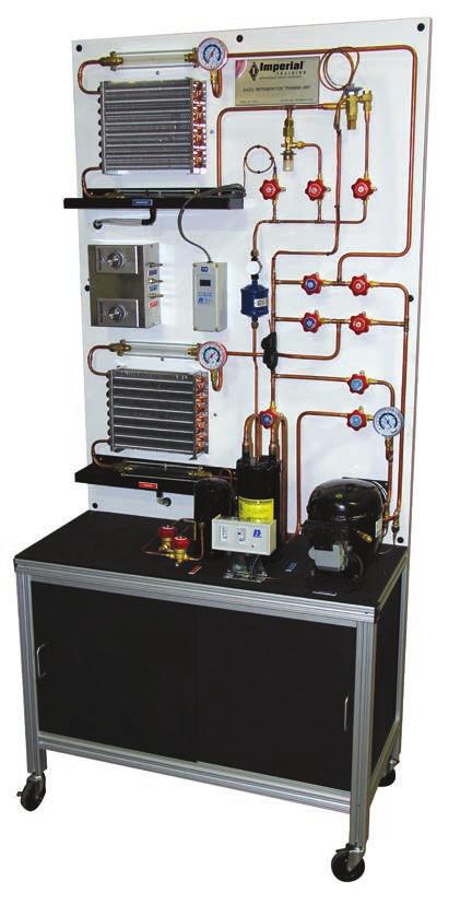 REFRIGERATION TRAINERS MODEL TU-100 BASIC REFRIGERATION This training unit demonstrates domestic refrigerator and freezers, self-contained air conditioning units and reverse cycle or heat pump