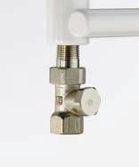 Shut-off valves allow the isolating of each radiator from the rest of the system for easy