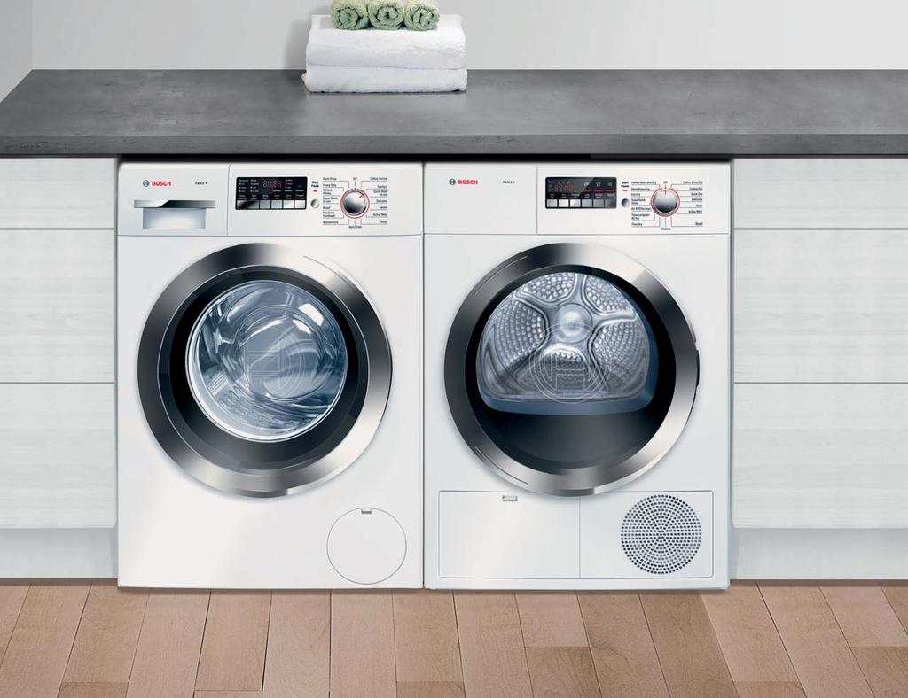 24" Compact Laundry Commitment to quality. That s the thinking behind Bosch s German-engineered compact 24" washer and dryer.