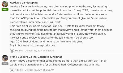 Houzz has high standards in place for the review process to help ensure the best experience for everyone in our community.