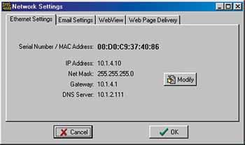 IMS-4000 Manual Changing Host Network Settings using ConsoleView You can remotely change the Host network settings using the ConsoleView software if the Allow Remote Configuration option is set in