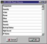 IMS-4000 Manual expand the Settings menu, then right-click on Classes and select Properties. Several classes have been pre-defined in the IMS-4000 to give you a starting point.